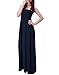 HDE Women's Strapless Maxi Dress Plus Size Tube Top Long Skirt Sundress Cover Up (Navy, 2X)
