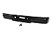 NEW AFTERMARKET PARTS Rear Step Bumper Black Bar Pad License Lamp for 2006-2008 Ford F150 Pickup W/O Sensor Hole FO1103137