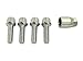 4pcs Locking Spline Lug Bolts 12x1.5 (40mm Shank Length, Ball Seat) Includes Socket Key - Compatible with Mercedes Benz (Check Description for Exact Years and Models)