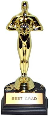 aahs!! Engraving Graduation Greetings and Superlatives Trophies-7" H x 3.5" L x 3" W (Best Grad)
