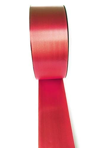 INERRA Ribbon - 100 Yards - 50mm (2") Florist Wedding Car and Craft Uses (Red)