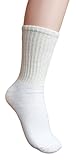 Unisex 100% Natural Cotton Crew Socks
