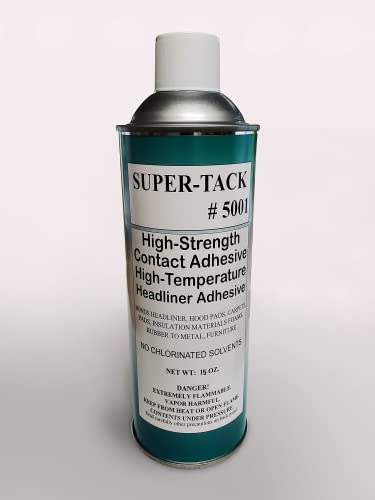 Upholstery HIGH Temp/Strength Web Spray Glue - Contact Adhesive 15oz. for Fabric, Foam, Acoustic Panels, Crafting & Automotive Headliner. Fabric, Vinyl or Wall
