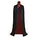 OurLore Black and Red Reversible Halloween Christmas Cloak Masquerade Party Cape Costume (35 inch, Stand Collar)