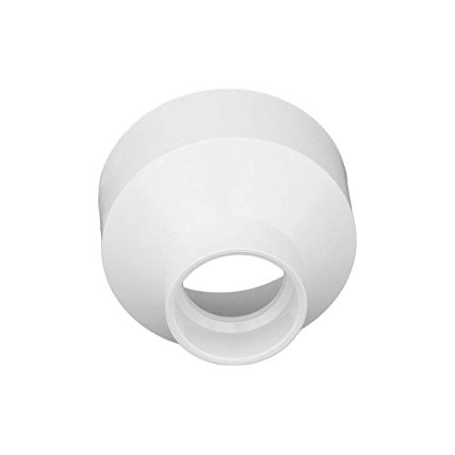 Charlotte Pipe PVC001021200HA 2" X 4" Pipe Increaser Reducer PVC DWV (Drain, Waste and Vent) Schedule 40 (Single Unit), White - Thumbnail 3