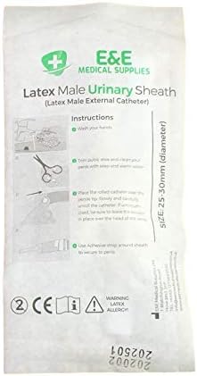 30pcs / Monthly Pack, Male Latex Urinary Sheath (Large 25mm, 30mm Diameter), Uridome, External Catheter for Men - Image 3
