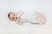 Goumikids Goumijamms Organic Smart Baby Gown, With No Scratch Mitts and Foot Pockets With Easy Diaper Change,Gray,Newborn