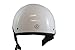 VCAN V531 Half Helmet (Solid White, Large)