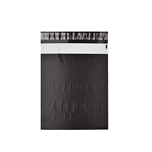 KKBESTPACK 100 Black 10x13 inch Poly Mailers Shipping Envelope Plastic Bags Self Seal Adhesive