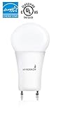 Hyperikon LED GU24 base, A19 Shape, 12W (60-Watt Equivalent), ENERGY STAR, Dimmable, 3000K (Soft White Glow), 820 Lumens, 340°, UL-Listed