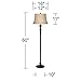 Regency Hill Brooke Traditional Standing Floor Lamp 60