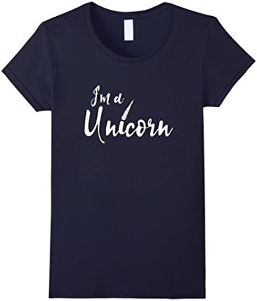 Womens I'm a Unicorn T-Shirt Funny Unicorn Shirt Medium Navy