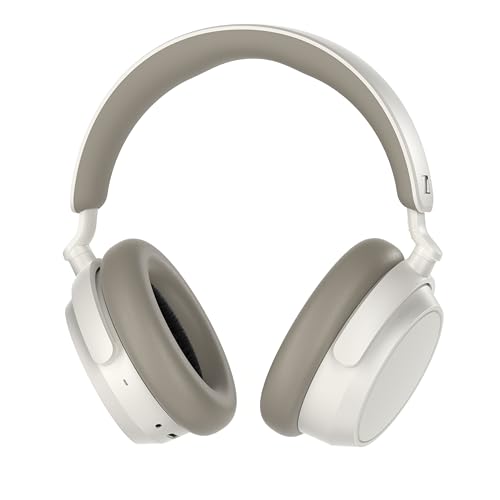 ゼンハイザー(Sennheiser) ワイヤレスヘッドホン ACCENTUM Plus Wireless ホワイト高性能ドライバー 50時間再生 ハイブリッドアダプティブノイズキャンセリング 外音取り込み マルチポイント対応 タッチコントロール クリアな通話 【国内正規品】