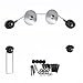 Mount-It! Super Slim Wire TV Mount for LED TVs (Alternative for Samsung WMN1000B) VESA 400 Standard (40 42 46 55 Inch Screen) Up to 50kg/110lb