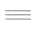 3 X Ohto R-4C7NP Needle-Point Ballpoint Pen Refill - 0.7 mm - Black