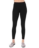 Danskin Women's Classic Supplex Body Fit Ankle Legging, Black, Small