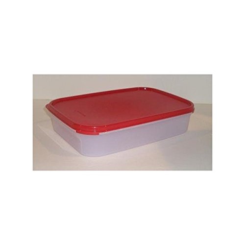 Tupperware Modular Mates Rectangular 2 Container in Red Health & Personal Care