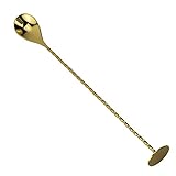 Prince of Scots Bar Spoon with Muddler ~ Gold