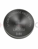 Hillflower 20 Piece LIR2032 2032 CR2032 LM2032 BR2032 Rechargeable Bulk 3.6V Long Duration Lithium Battery