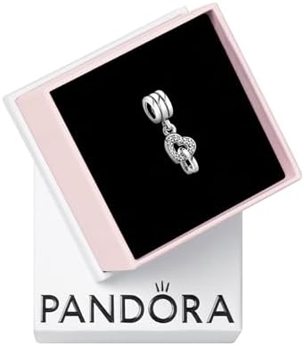 Amazon.com: PANDORA Sparkling Infinity Heart Dangle Charm