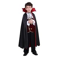 Meeyou Kids Vampire Costume,Large,Black&Red