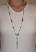 Hidden Hollow Beads Women's Beaded Breakaway Lanyard 34 Inches, SUPER SLIM Multi, Teacher ID Badge Holder Keys Cruise Phone