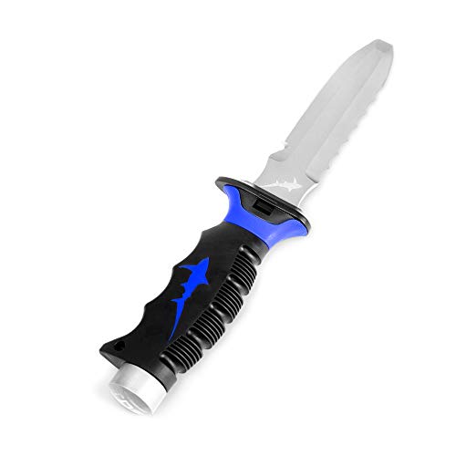 5” Titanium Dive Knife with Leg Strap and Sheath Premium Diving