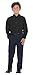 Gioberti Boy's Oxford Long Sleeve Dress Shirt, Black, Size 14