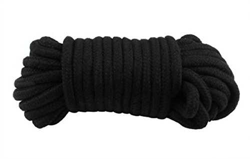 Namee High Quality Silky Japanese Clothing Bondage Ultra Soft Rope Strap Restraints Kit for Couples Sex Games (Black)