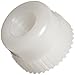Nylon Thumb Nut, Off-White, Slotted, Meets UL 94V2, Inch, Class 2B 1/4