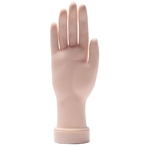FOONEE Flexible Soft Plastic Flectional Mannequin Model Fake Hand For Nail Art Practice