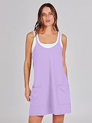ANRABESS Women Summer Mini Romper Dress Workout