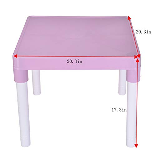 image for Toonshare Kids Table and 2 Chairs Set, Children Activity Art Table Set