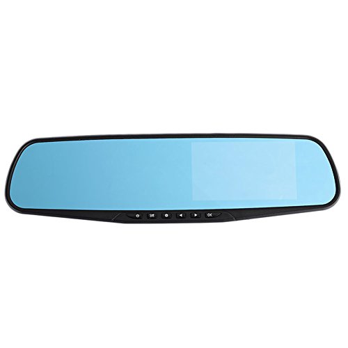 OYJJ Rearview Mirror Car DVR Dash Cam 4.3inches Night Vision Car Camera Automobile Accessories