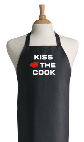 Black Kiss The Cook Chef Apron