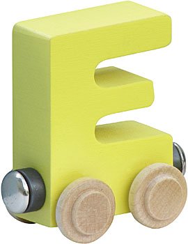 NameTrain Pastel Finish Letter Car E - Made in USA