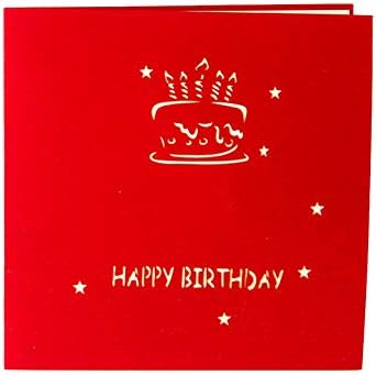 Geafos 誕生日ケーキ 誕生日カード ポップアップカード 立体グリーティングカード 感謝状 豪華なケーキ グリーティングカード 立体 ポップアップカード 母の日 結婚祝い B07qktbp8m 333円