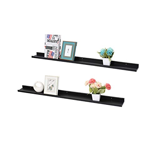 image for love furniture Set of 2 Picture Ledge Floating Frame Shelves Wall Shel