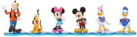 LVCL Ltd 6Pcs/Lot Cute Mickeys Donalds Duck Minnie Cartoon Micro Birthday Toy Action Figures Goofy Dog Pluto Dog Daisy Kid The Best Gifts Baby Doll