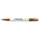 Sharpie® Permanent Paint Marker, Extra Fine Point, Metallic Gold