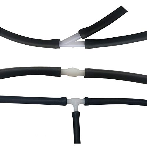 BUENNUS Universal Car Windshield Washer Hose Repair Kit 200cm/78.8inch Windshield Wiper Fluid Tube with 9 Pieces Hose White Connectors Wiper Fluid Hose Kit Connect Car Water Pump and Wiper Nozzles - Thumbnail 4