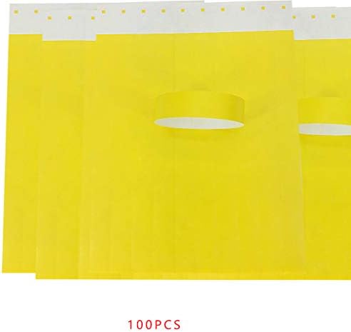 Aulley 100Pcs/set Waterproof Disposable Events Wristbands Non-Woven Fabric Paper Wristbands Amusement Park Admission Ticket