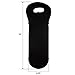 Wine Tote Carrier Bag/Purse For Champagne, Wine, Water Bottles (Black)