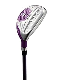 Precise M5 - Juego completo de palos de golf para mujer con diestros, incluye controlador de titanio, SS Fairway, SS Hybrid, SS 5-PW Irons, Putter, Stand Bag, 3 HC's Purple