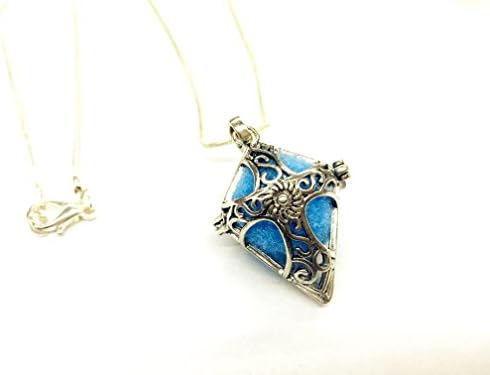 Aromatherapy Jewelry Necklace Cross Locket Pendant Essential Oil Difusser Colorful Cashmere Release