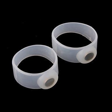 Importikah Slimming Toe Ring With Free Fitness Guide Inside (Pair) - Unisex Free Size White