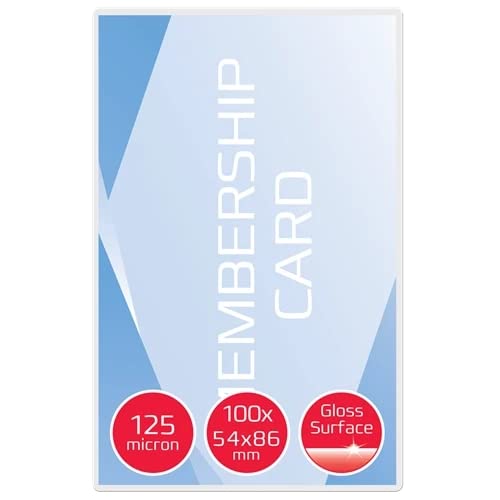 GBC 54x86mm 2x125 Micron Gloss Card Laminating Pouches, Pack of 100, 3740300 โ image 1