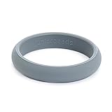 Chewbeads Juniorbeads Skinny Charles Bangle Bracelet – Teething Jewelry – Soft on Infant's Gums and Teeth – 100% Safe Silicone – Easily Cleaned, Dishwasher Safe – Stormy Grey