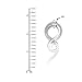 BodyJ4You 2PC Glass Ear Tapers Plugs 0G Clear Transparent Spiral Gauges Piercing Jewelry Set