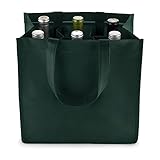 True Wine Shopping Bag 6 Bottle with Bottle Divider